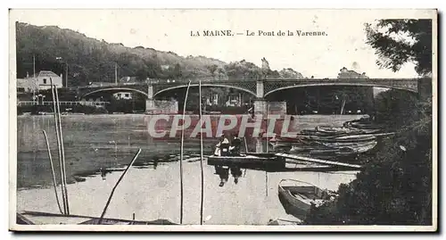 La Marne Cartes postales Le pont de la Varenne