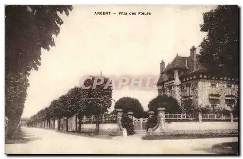 Argent Cartes postales Villa des fleurs