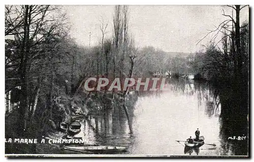 Cartes postales La Marne a Champigny