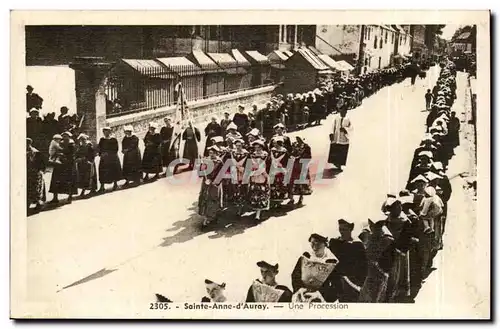Saint Anne d'Auray Cartes postales Une procession (foklore)