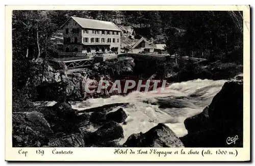 CAuterets Cartes postales Hotel du pont d&#39ESpagne et la chute