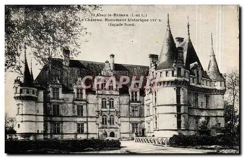 Azay le Rideau Cartes postales Le chateau national