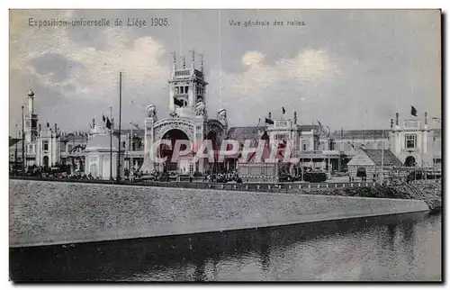 Belgie Belgique Exposition universelle de Liege 1905 Ansichtskarte AK Vue generale des halles