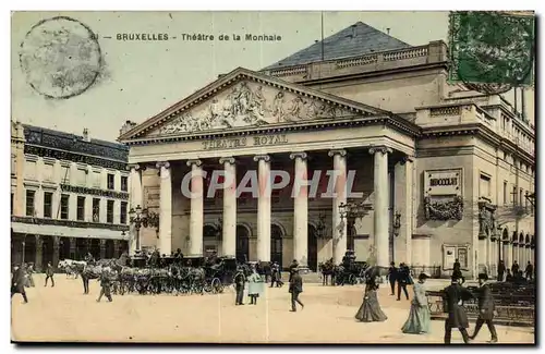 Belgie Belgique Bruxelles Ansichtskarte AK Theatre de la Monnaie