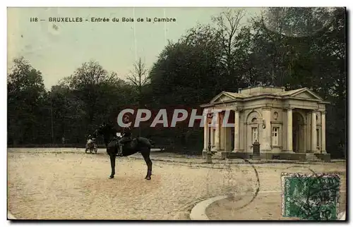 Belgie Belgique Bruxelles Cartes postales Entree du bois de la CAmbre