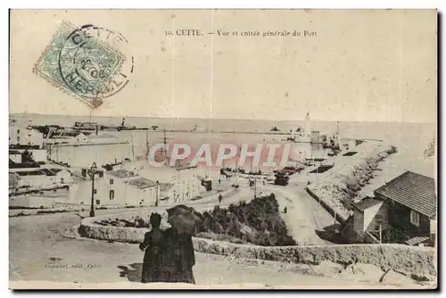 Cette Cartes postales Vue et entre generale du port