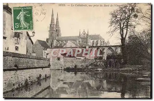 Sees Cartes postales la cathedrale vue prise du bord de l'orne