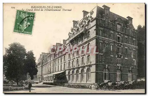 Bagnoles de l'orne Cartes postales Le grand hotel de etablissement thermal