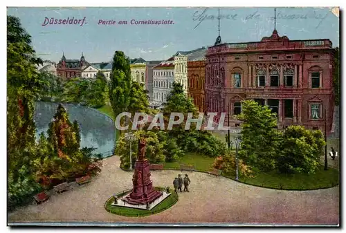 Allemagne Dusseldorf Cartes postales Partie am corneliusplatz