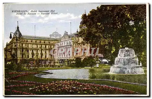 Allemagne Wiesbaden Cartes postales Hotel Nassaur Hof Nassau Hotel