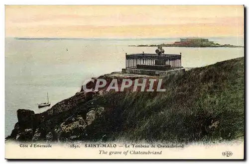 Saint Malo Ansichtskarte AK Le tombeau de Chateaubriand