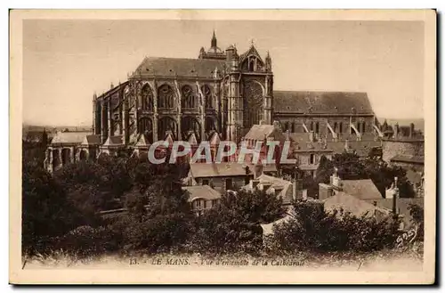 Le Mans Cartes postales Vue d&#39ensemble de la cathedrale