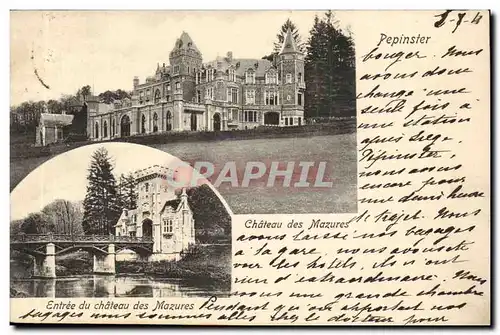 Belgie Belgique Pepinster Chateau des Mazures Entree du chateau