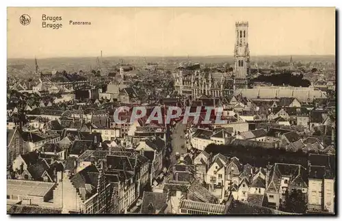 Belgie Belgique Bruges Ansichtskarte AK Panorama