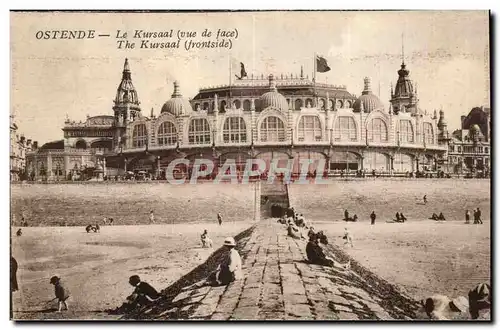 Belgie Belgique Ostende Ansichtskarte AK Le Kursaal (vu de face)