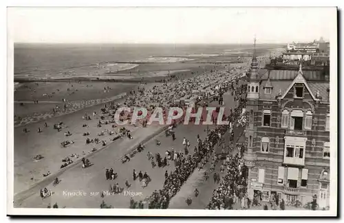 Belgie Belgique Knocke sur Merc Cartes postales Digue