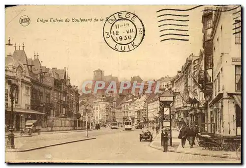 Belgie Belgique Liege Ansichtskarte AK Entree du boulevard de la sAuvaniere