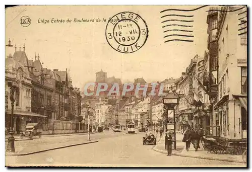 Belgie Belgique Liege Cartes postales Entree du boulevard de la sAuvaniere