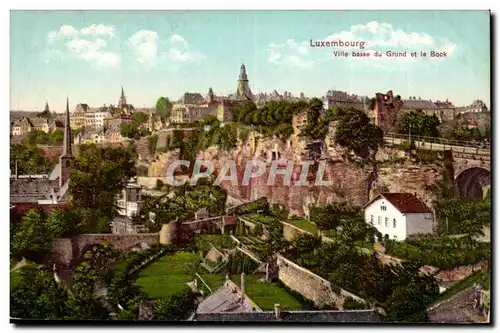 Belgie Belgique Luxembourg Cartes postales Ville basse du grand et le Bock