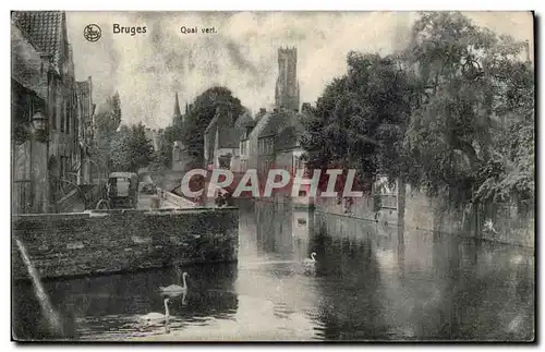 Belgie Belgique Bruges Cartes postales Quai vert