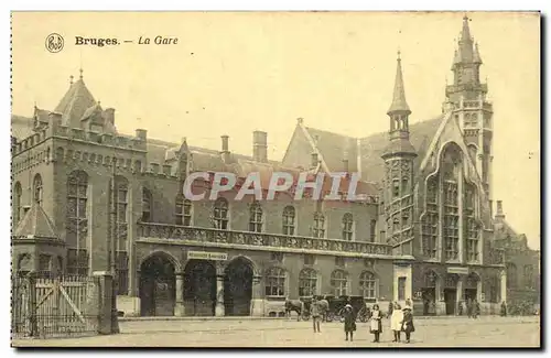 Belgie Belgique Bruges Cartes postales La gare