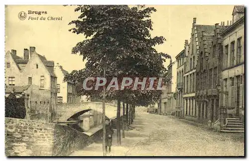 Belgie Belgique Bruges Cartes postales Pont du cheval