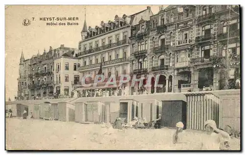 Belgie Belgique Heyst sur Mer Cartes postales Hotel des bains