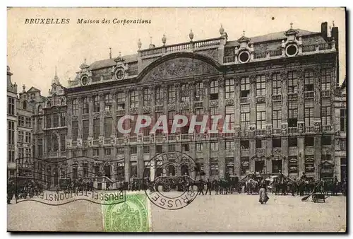 Belgie Belgique Bruxelles Cartes postales MAison des Corporations