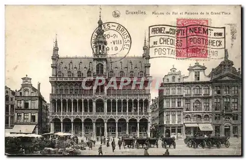 Belgie Belgique Bruxelles Ansichtskarte AK MAison du roi et maisons de la grand place