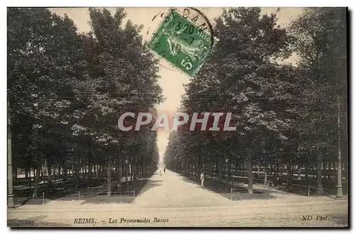 Reims Cartes postales Les promenades Basses