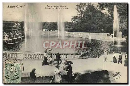 Saint Cloud Cartes postales Les grandes eaux Bassin du fer a cheval