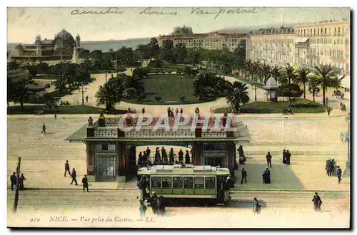 Nice Cartes postales Vue prise du casino (tramway)