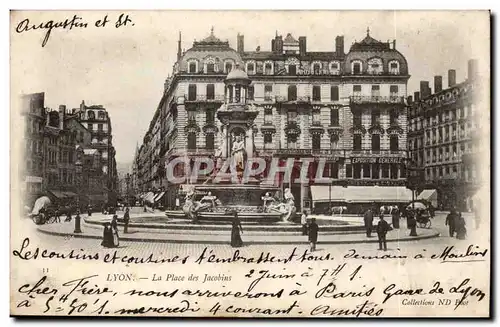 Lyon Cartes postales La place des Jacobins