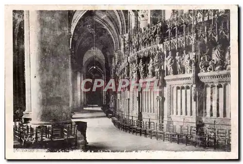 Chartres Ansichtskarte AK Interieur de la cathedrale Le deambulatoire