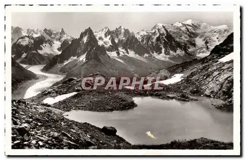 Chamonix Ansichtskarte AK Le lac blanc et a Chaine du Mont blanc