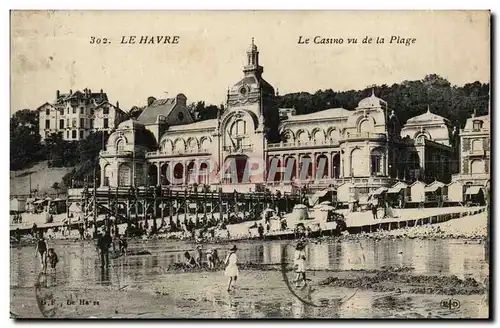 Le Havre Cartes postales Le casino vu de la plage