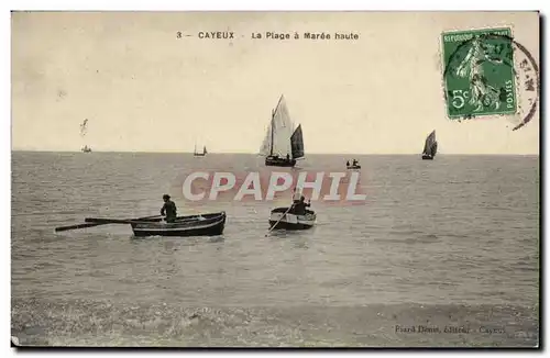 Cayeux Cartes postales La plage a maree haute