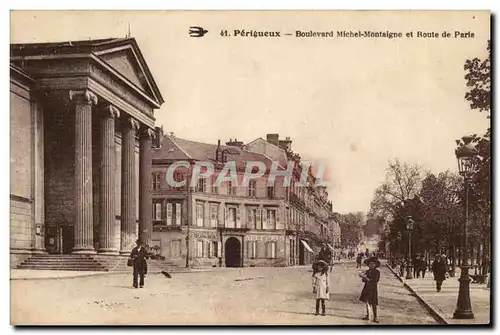 Perigueux Cartes postales Boulevard Michel Montaigne et route de Paris