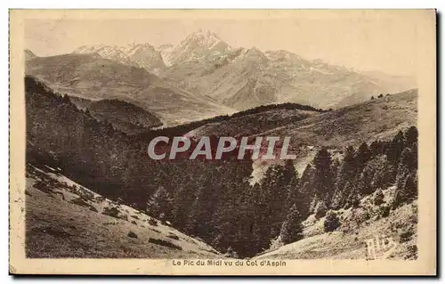 Cartes postales Le col du Midi vu du col d&#39Aspin