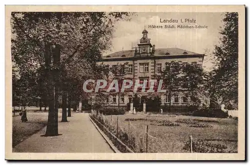 Allemagne Landau (Pfalz) Cartes postales Hohere Stadt Maddhen Schule