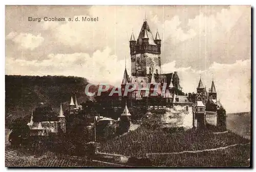 Allemagne Burg Cochem a d Mossel Ansichtskarte AK