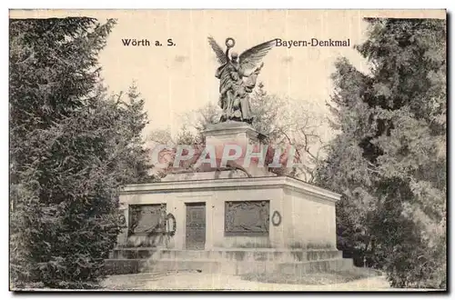 Allemagne Worth a S Cartes postales Bayern Denkmal