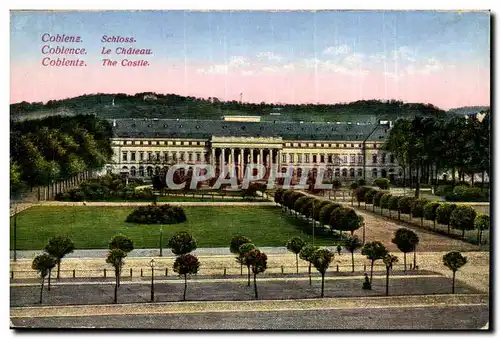 Allemagne Coblenz Ansichtskarte AK Schloss