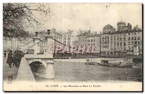 Lyon Ansichtskarte AK Les mouettes au pont La FEuillee