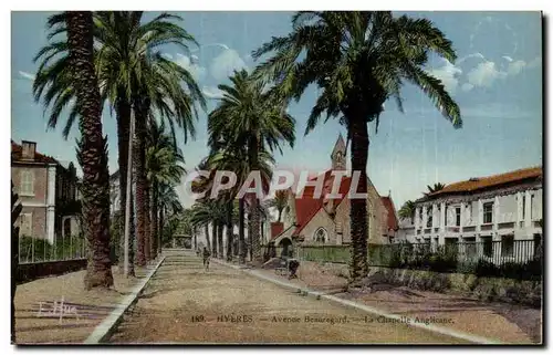 Hyeres Cartes postales Avenue Beauregard la chapelle anglicane