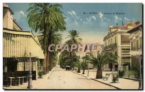 Hyeres Cartes postales Avenue de Belgique