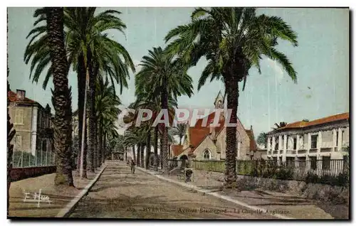 Hyeres Ansichtskarte AK Avenue Beauregard La chapelle anglicane