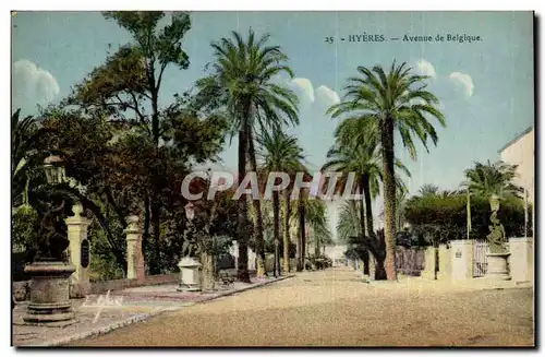 Hyeres Cartes postales Avenue de Belgique