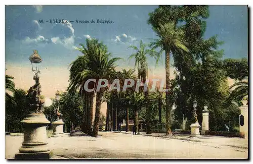 Hyeres Cartes postales Avenue de Belgique