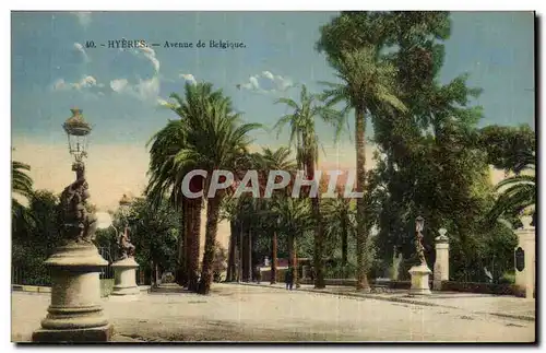 Hyeres Cartes postales Avenue de Belgique